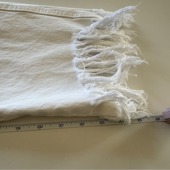 Mango-White Straight Leg Fringe Denim-Icon-Boho-Bohemian-Festival-Summer-6 - Picture 12 of 14